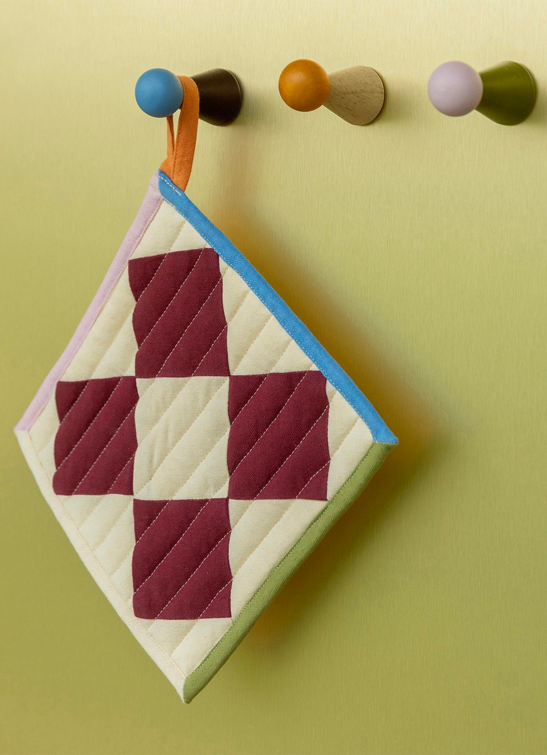 &Klevering Halma wandhaak 6,5 cm set van 2 - detail 3 orange