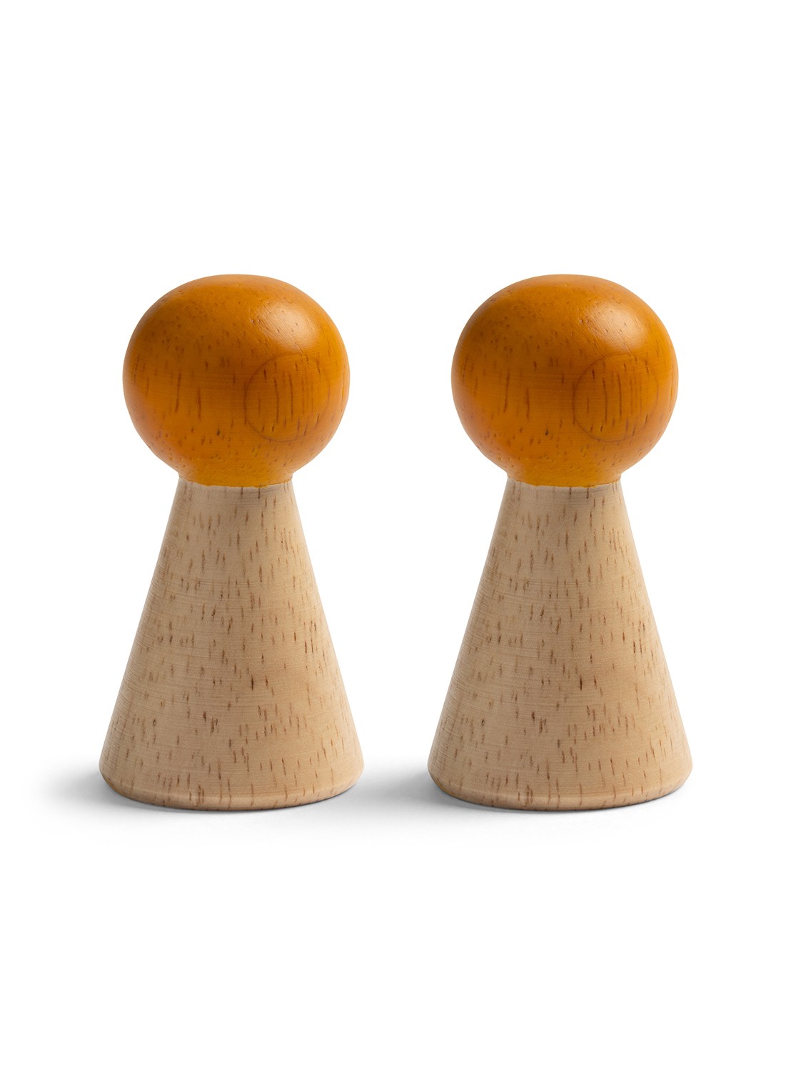 &Klevering Halma wandhaak 6,5 cm set van 2 - voorkant 4 orange