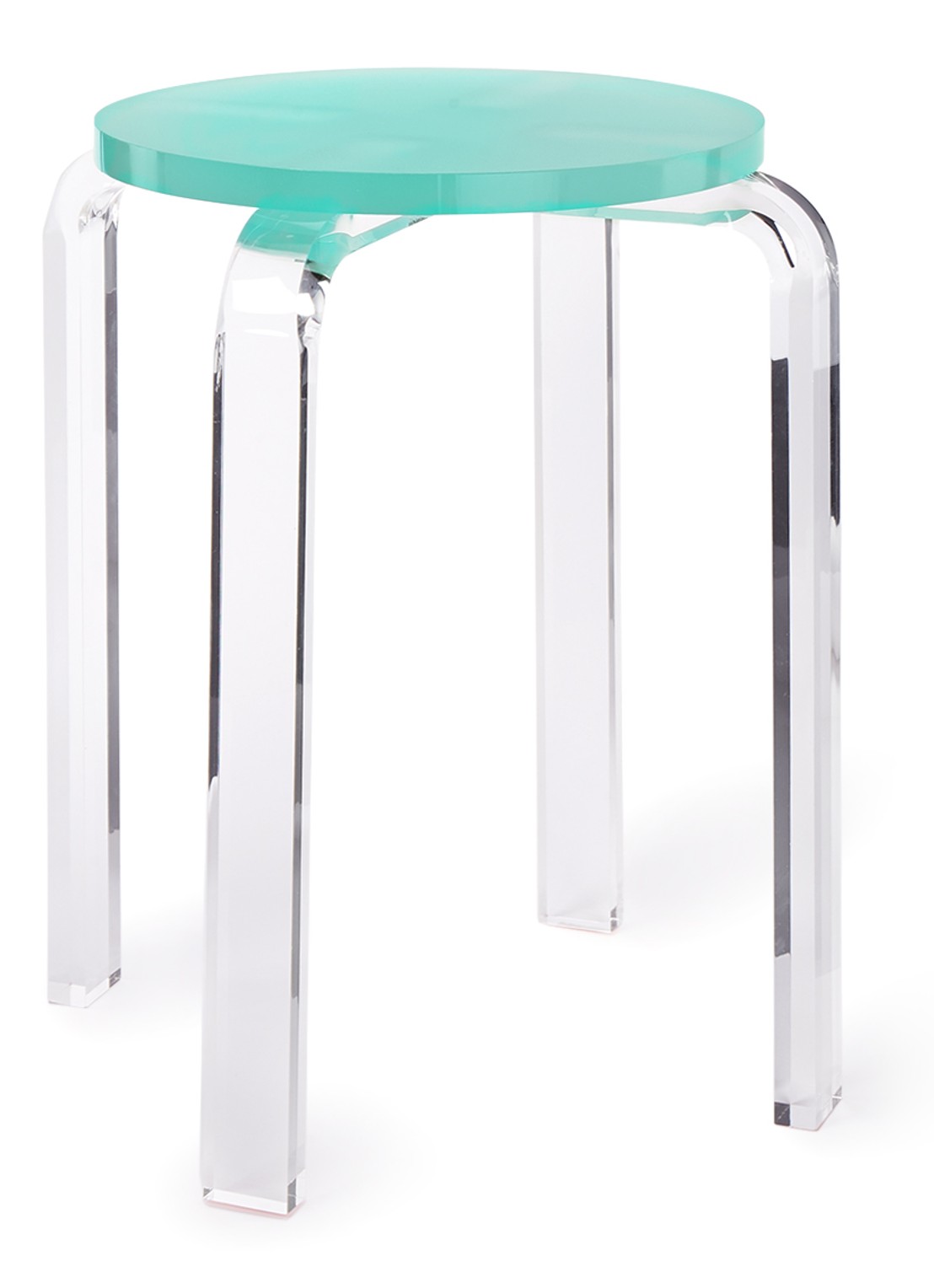 &Klevering Kruk 35 cm - voorkant turquoise