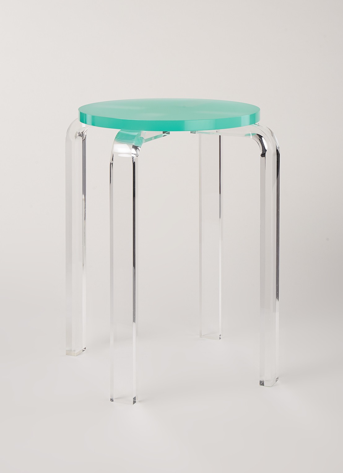 &Klevering Kruk 35 cm - voorkant 2 turquoise