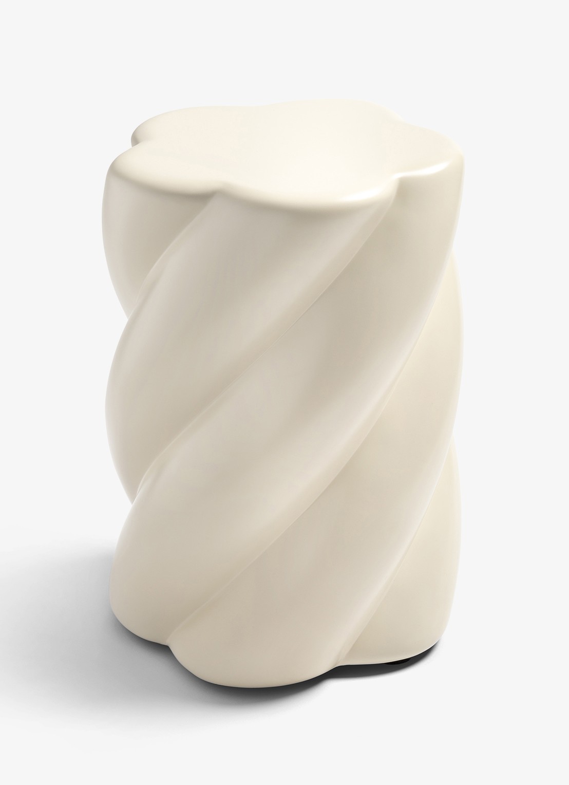 &Klevering Kruk marshmallow 45 cm  - voorkant gebroken wit