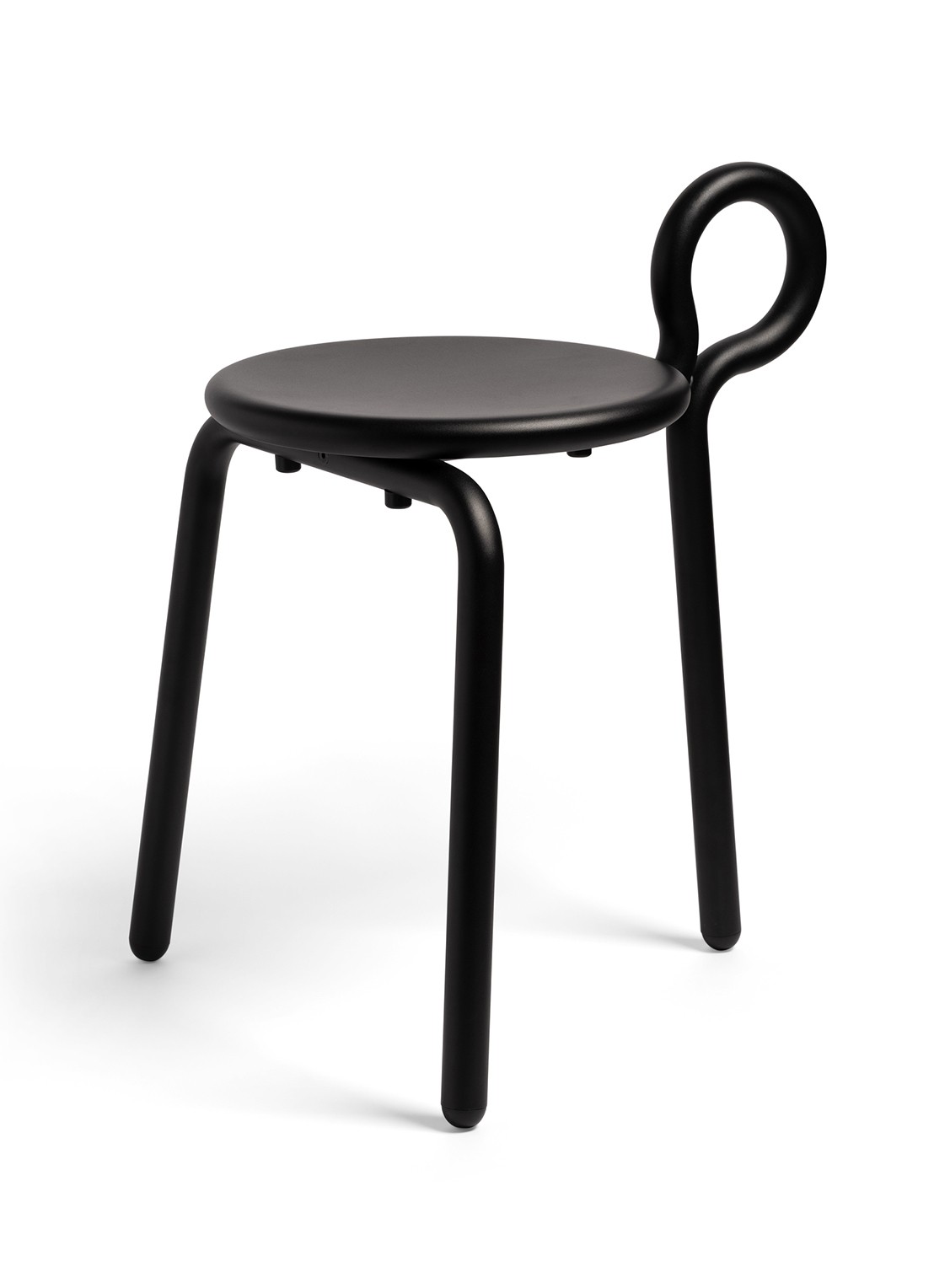 &Klevering Lasso kruk 58 cm - voorkant 2 zwart