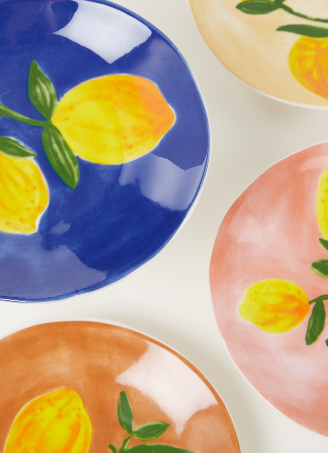&Klevering Lemon ontbijbord 16 cm set van 4  - detail 3 geel