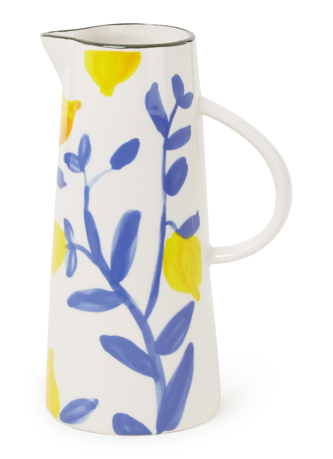 &Klevering Lemon Twig waterkaraf 75 cl  - voorkant wit