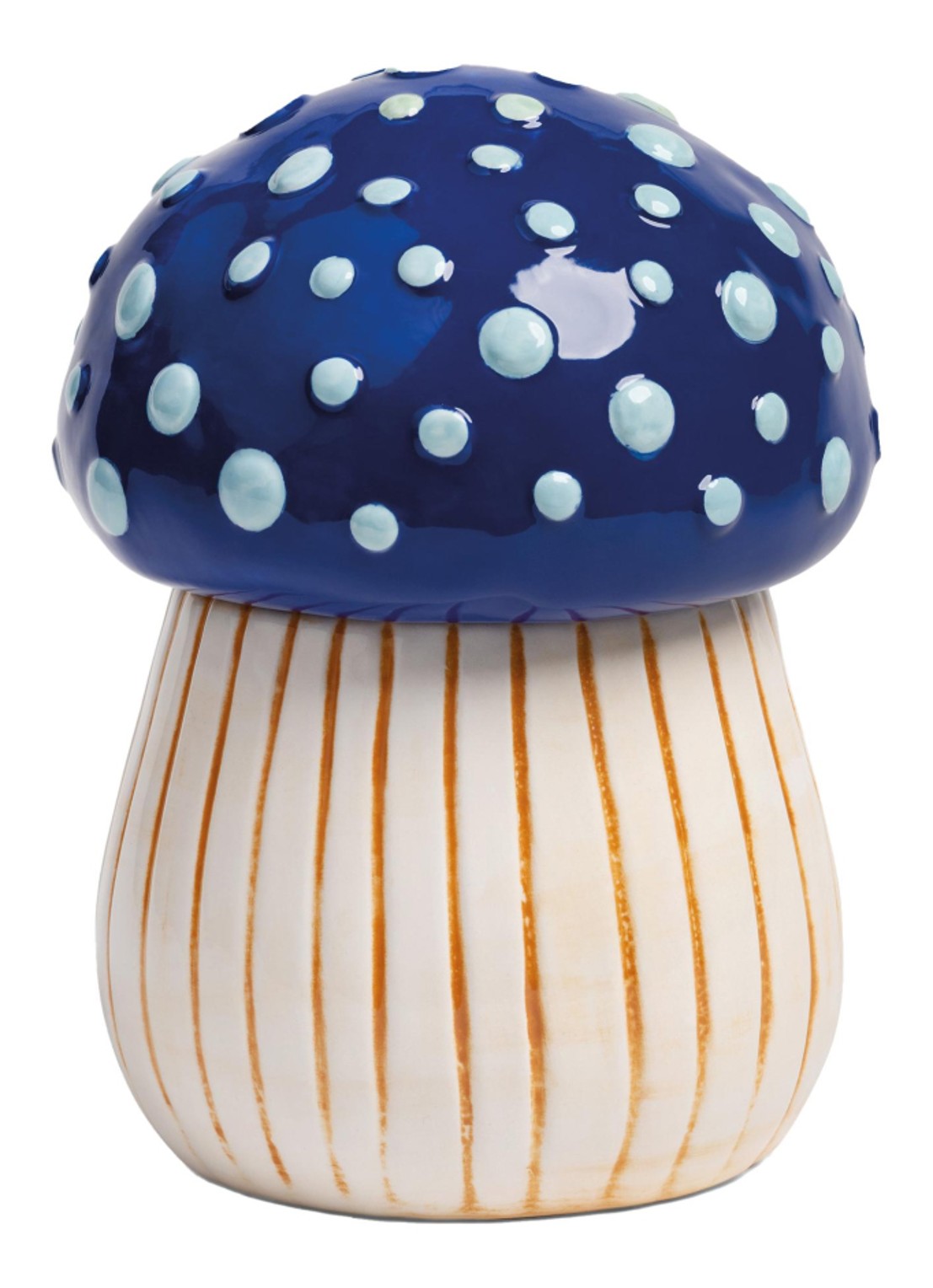&klevering Magic Mushroom voorraadpot - voorkant donkerblauw