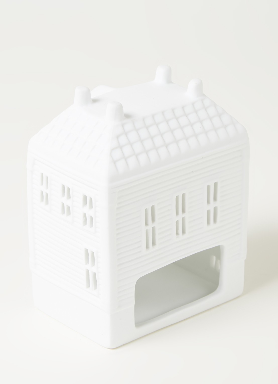 &Klevering Mansion waxinelichthouder 13 cm - detail 3 wit