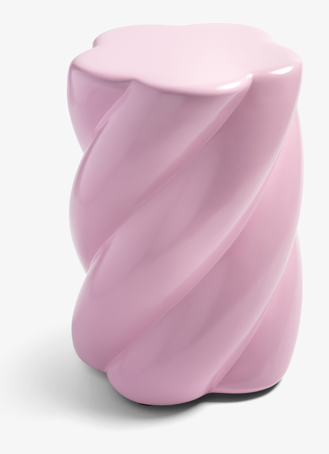&Klevering Marshmallow kruk 45 cm  - voorkant roze