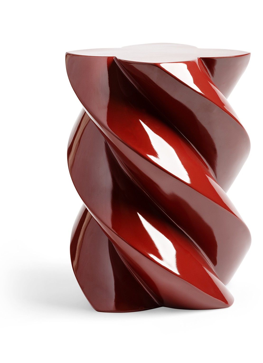 &Klevering Marshmellow bijzettafel 39,5 cm - voorkant cranberryrood