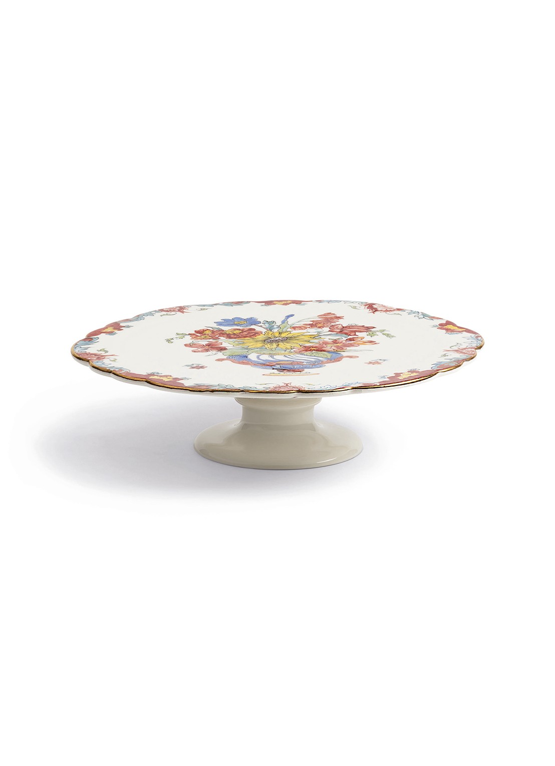 &Klevering Patina taartplateau 26 cm - voorkant gebroken wit