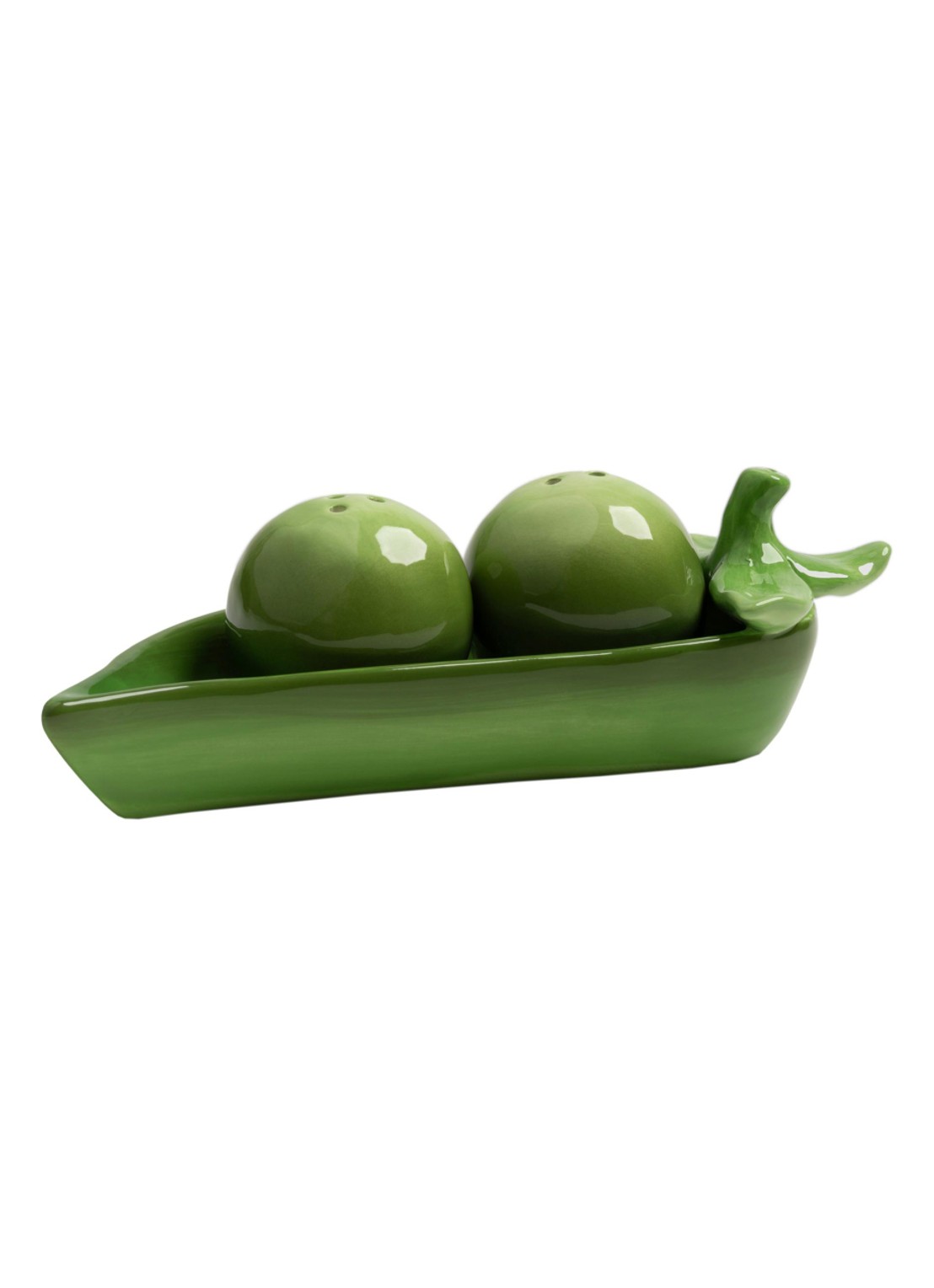 &klevering Pea peper- en zoutstel - voorkant groen