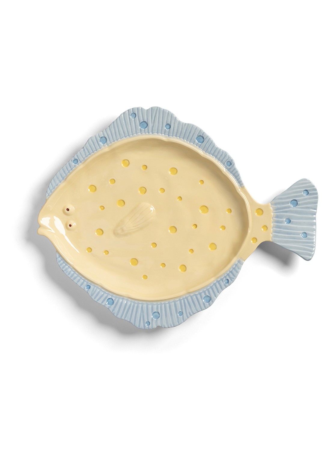 &Klevering Plaice serveerschaal 37 cm - voorkant 2 creme