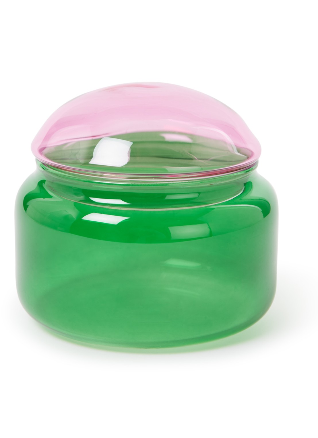 &Klevering puffy opbergpot 9,5 cm - voorkant groen