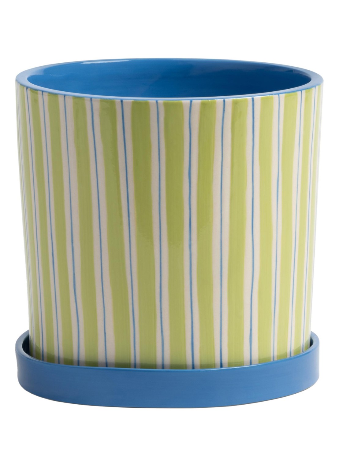 &klevering Ray bloempot Ø 16,5 cm - voorkant geel