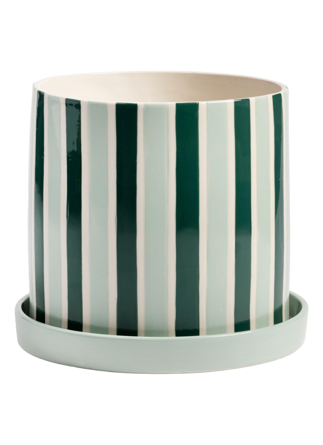 &klevering Rey bloempot 23,5 cm  - voorkant groen