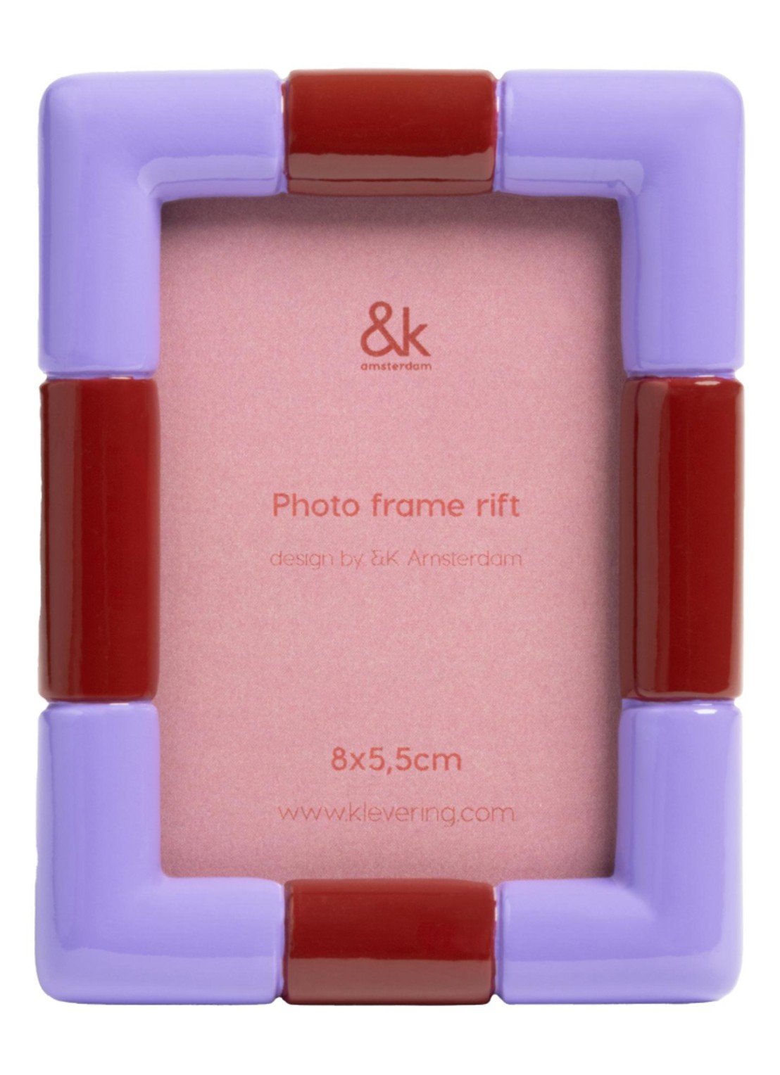 &klevering Rift fotolijst 7,5 x 10 cm - voorkant lila