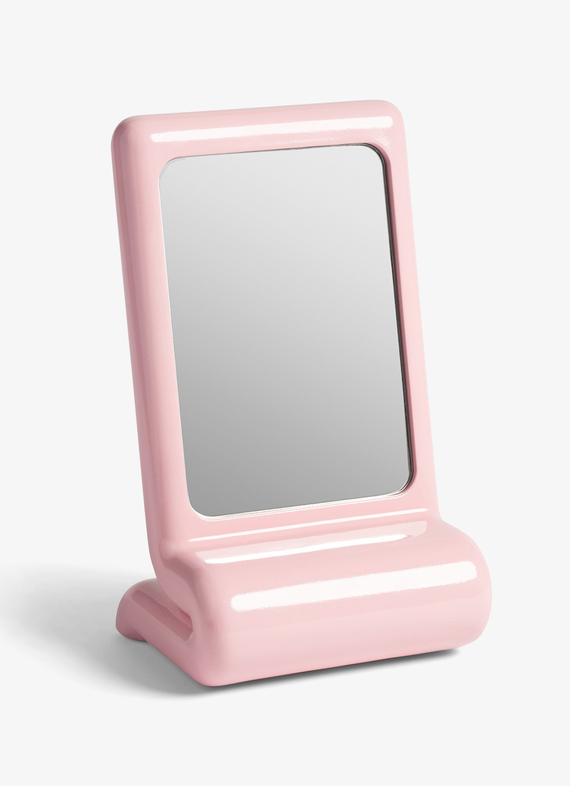 &Klevering Spiegel vanity 25 cm  - voorkant roze