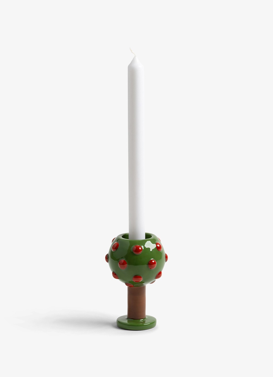 &Klevering Spring kandelaar 16 cm  - achterkant 6 groen