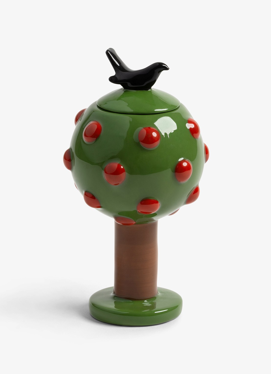 &Klevering Spring kandelaar 16 cm  - voorkant 4 groen