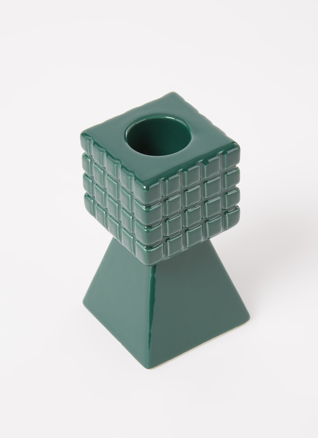 &Klevering Stack kandelaar 8,5 cm - detail groen