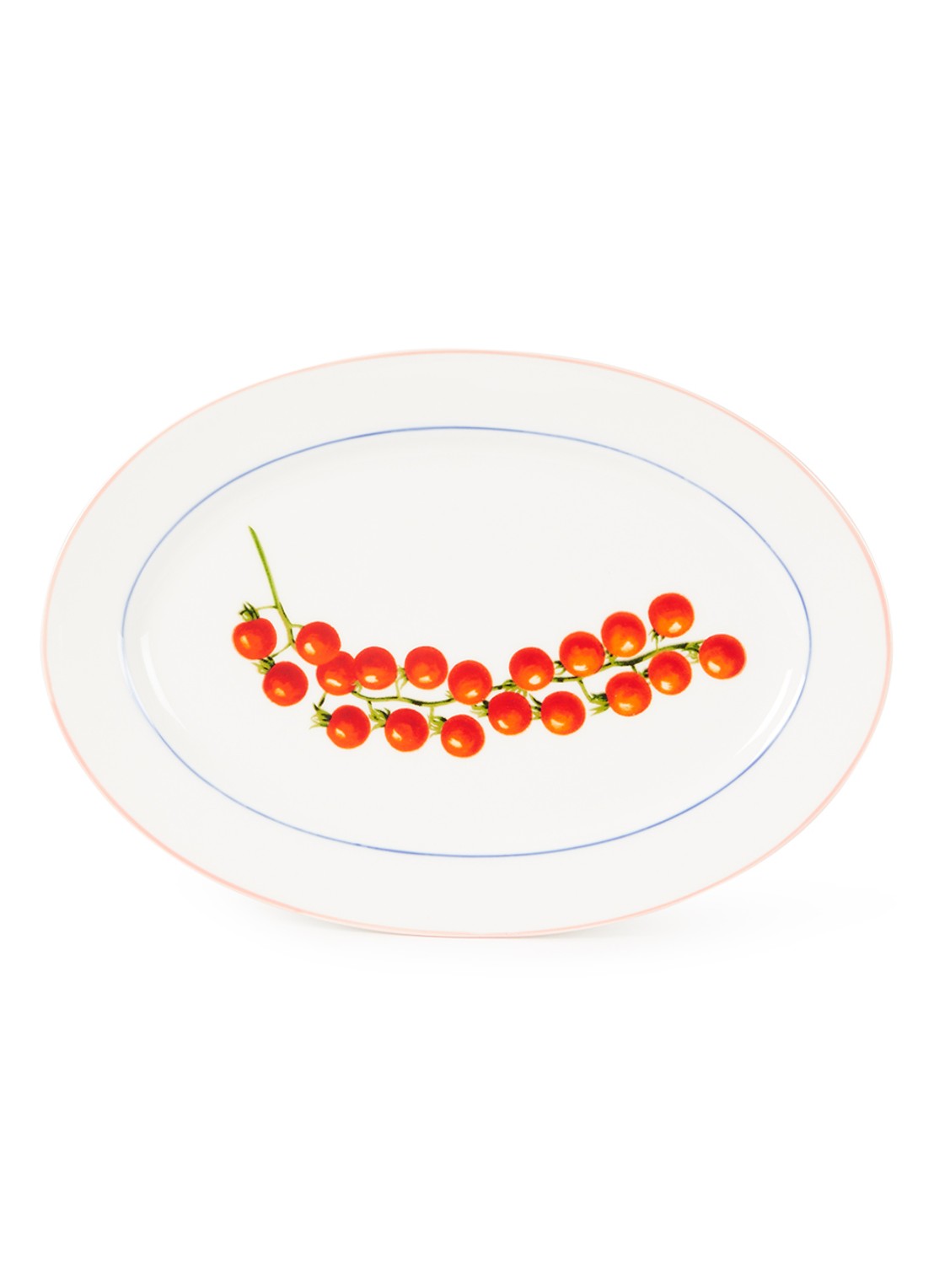 &Klevering Tomato serveerschaal 30 cm - voorkant wit