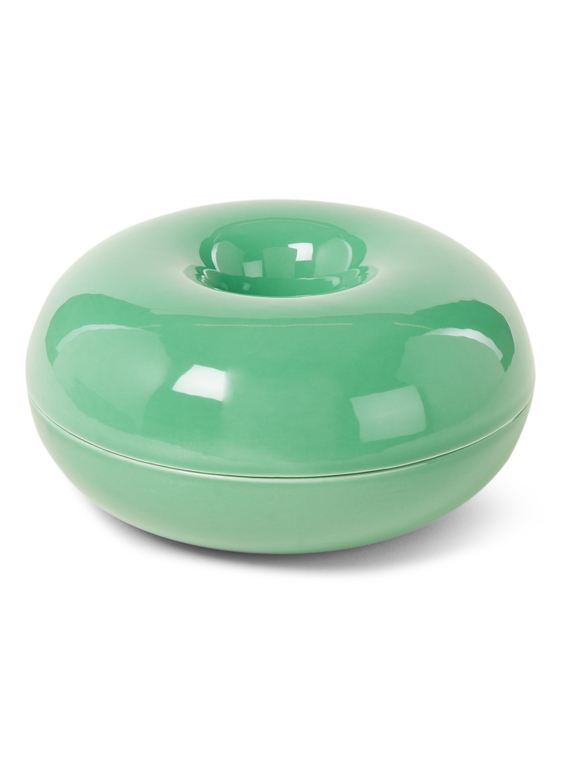 &Klevering Torus opbergbox 14 cm - voorkant groen