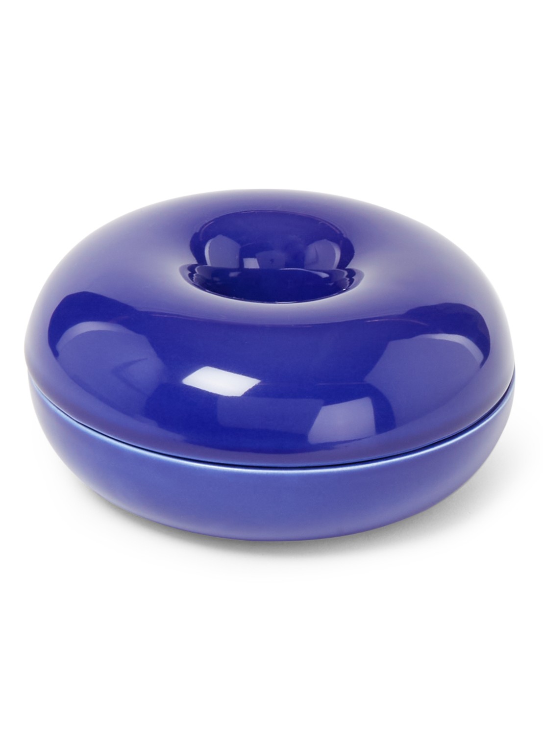 &Klevering Torus opbergdoos 11 cm - voorkant donkerblauw