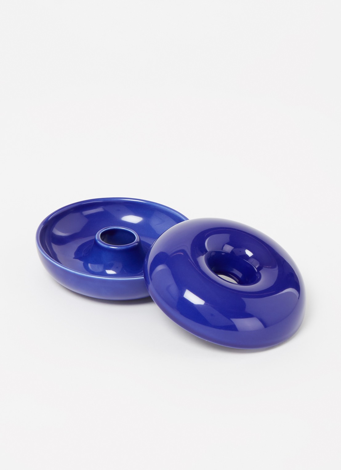 &Klevering Torus opbergdoos 11 cm - voorkant 2 donkerblauw