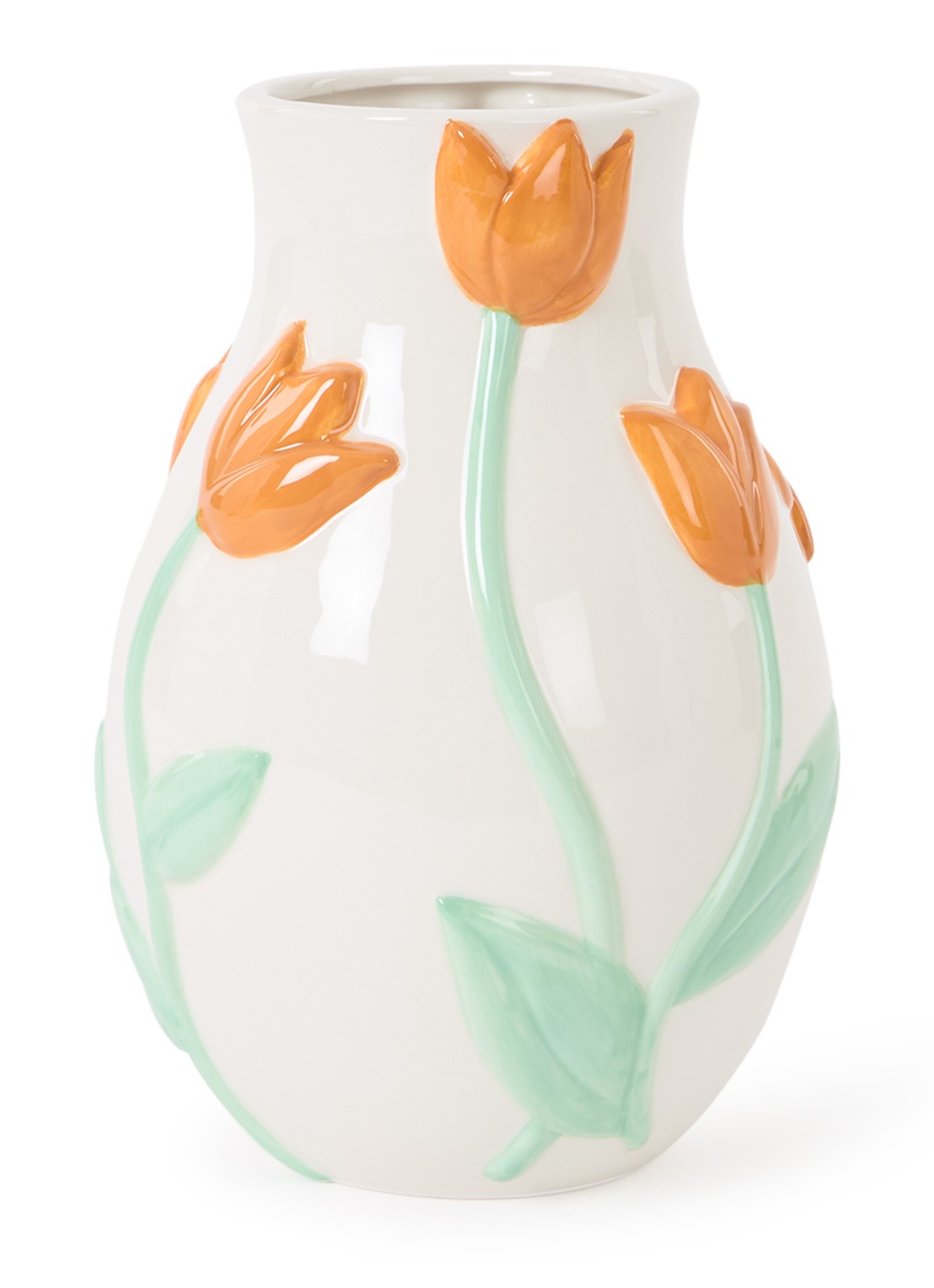 &Klevering Tulip Small vaas 22 cm - voorkant multicolor