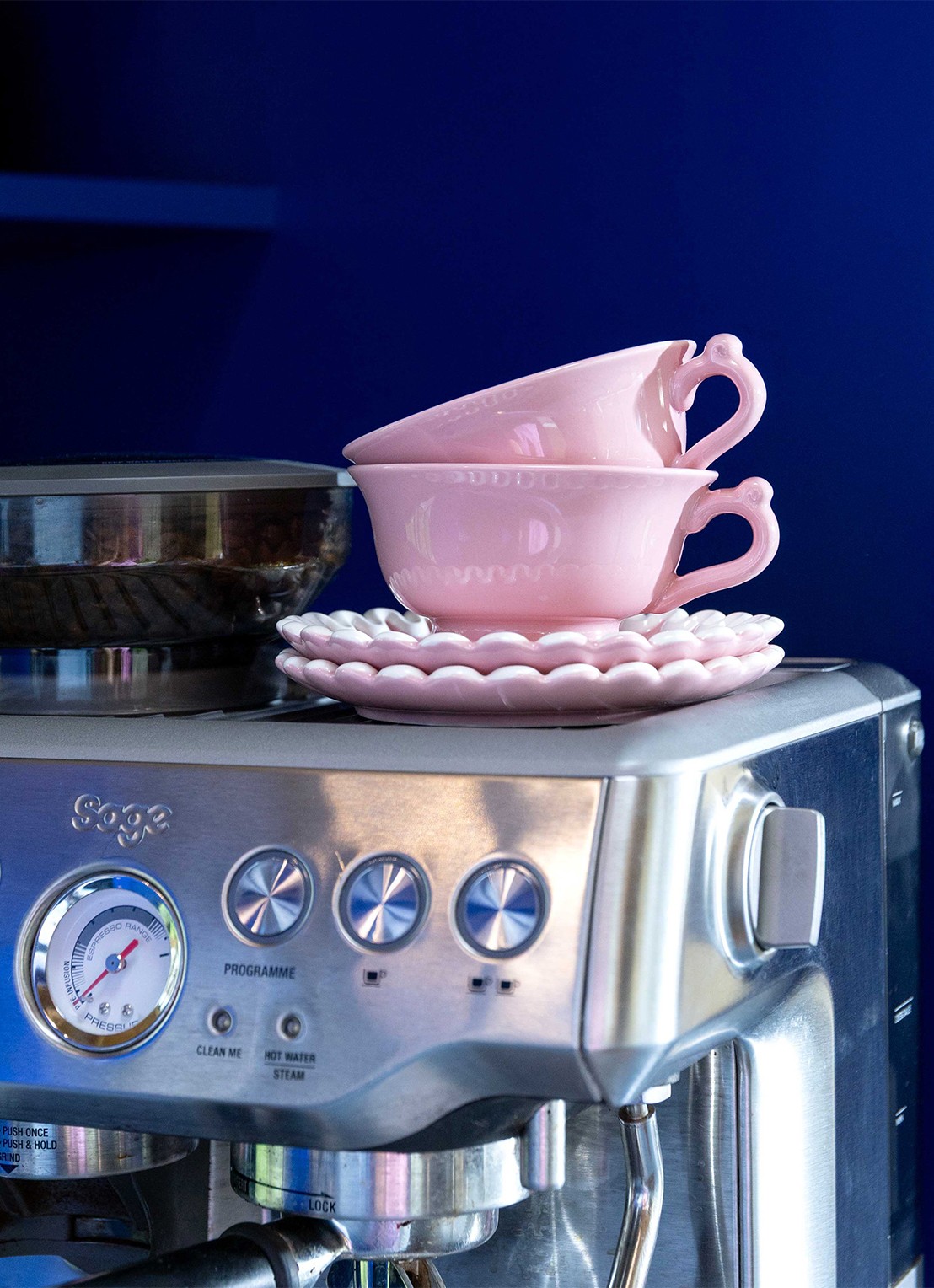&Klevering Whip kop en schotel 15 cl set van 2 - detail 4 roze