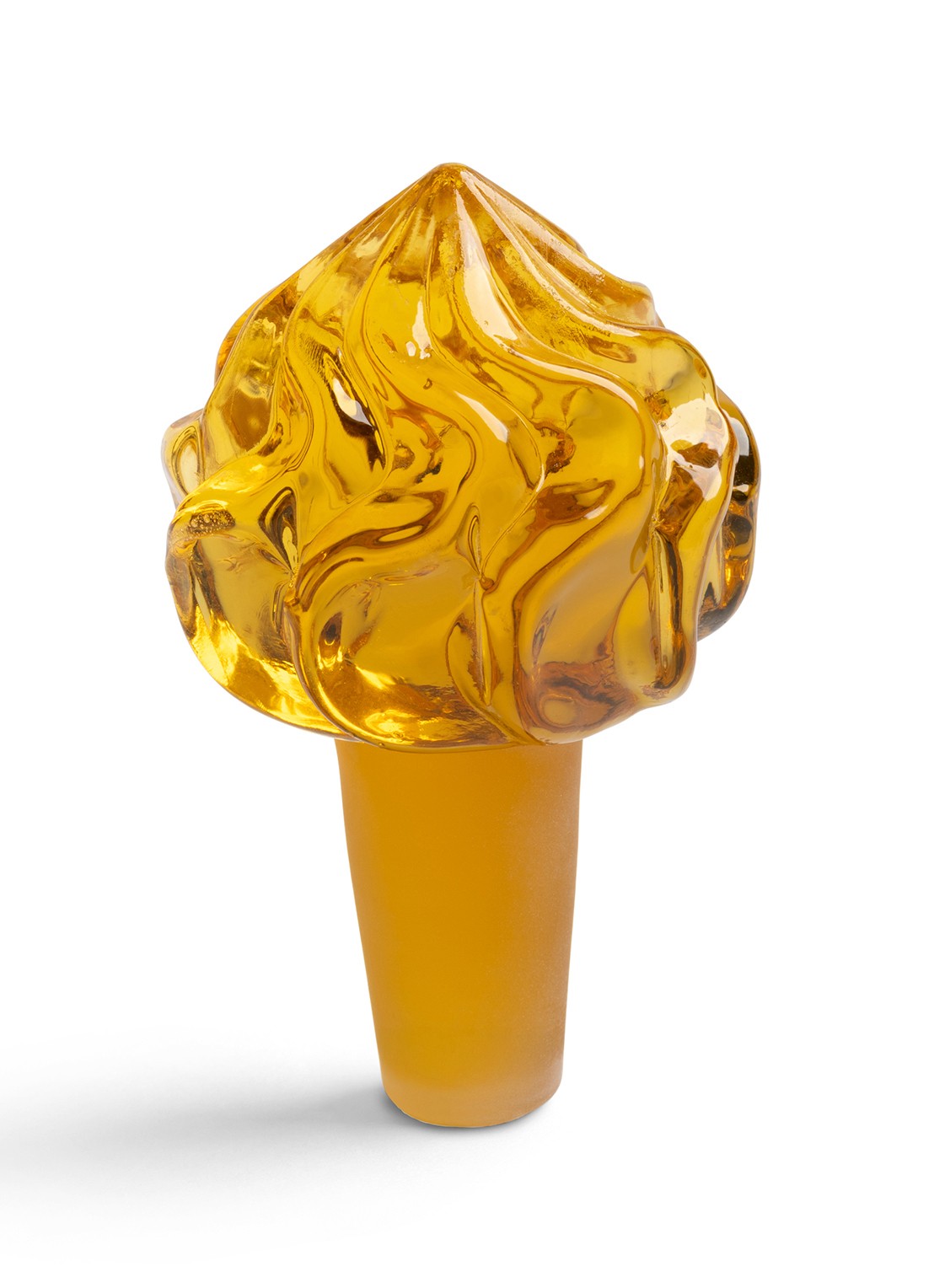 &Klevering Whip wijnstopper  - voorkant oranjebruin