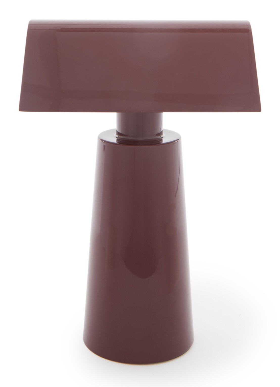 &Tradition Caret MF1 tafellamp 22 x 15 x 10 cm - voorkant bordeauxrood