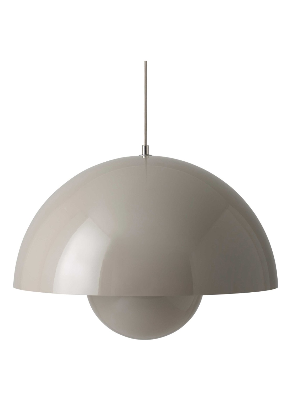 &tradition FlowerPot Big VP2 hanglamp Ø 50 cm - voorkant grijs