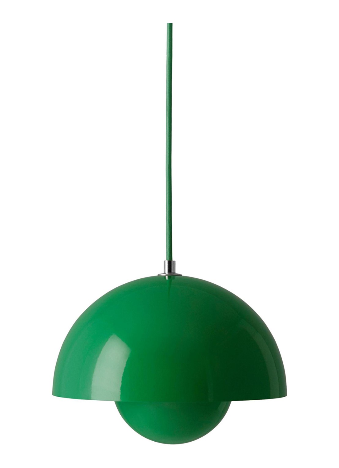 &tradition FlowerPot VP1 hanglamp Ø 23 cm - voorkant groen