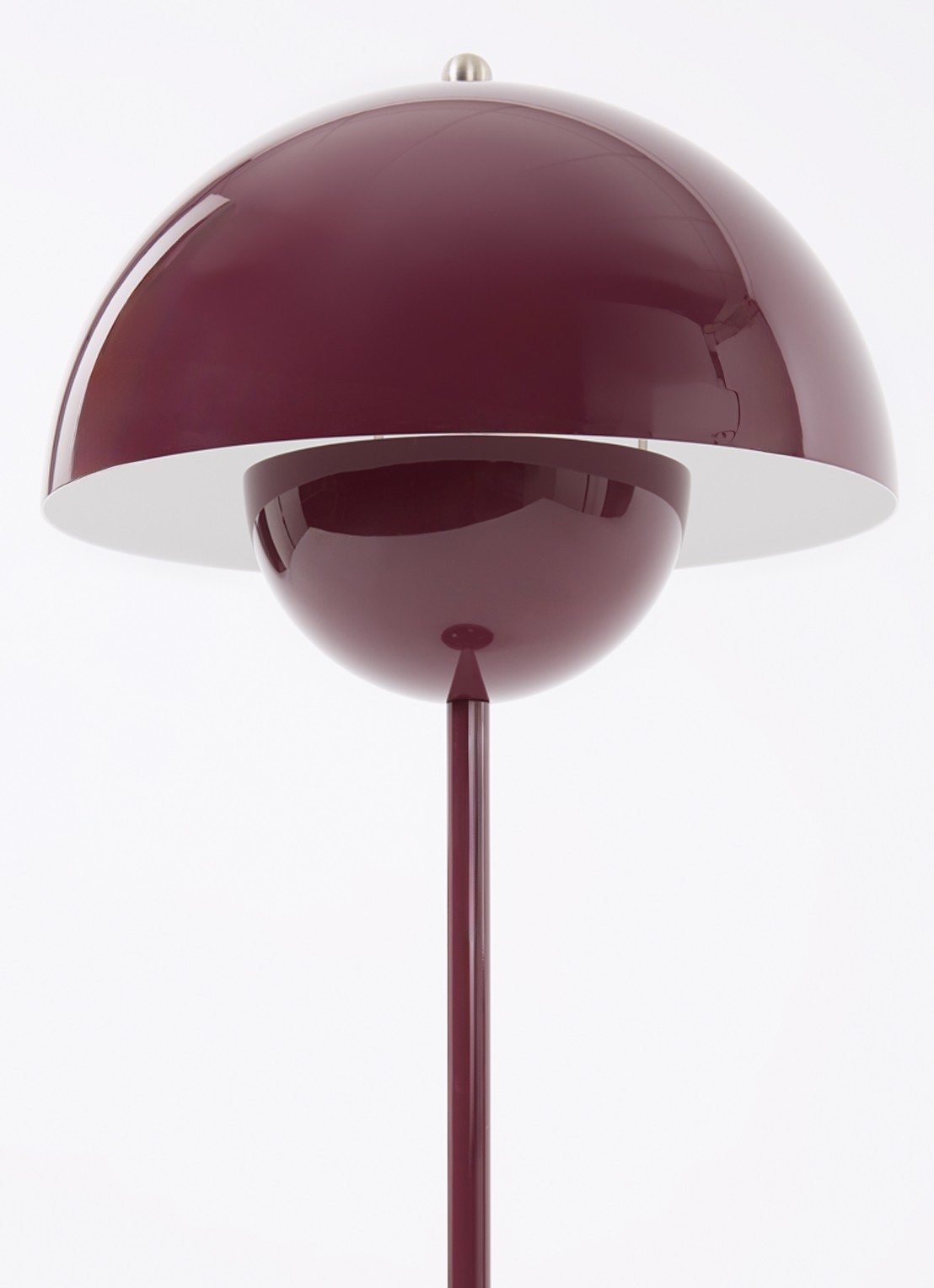 &Tradition FlowerPot VP3 tafellamp 50 x Ø23 cm - voorkant 2 aubergine