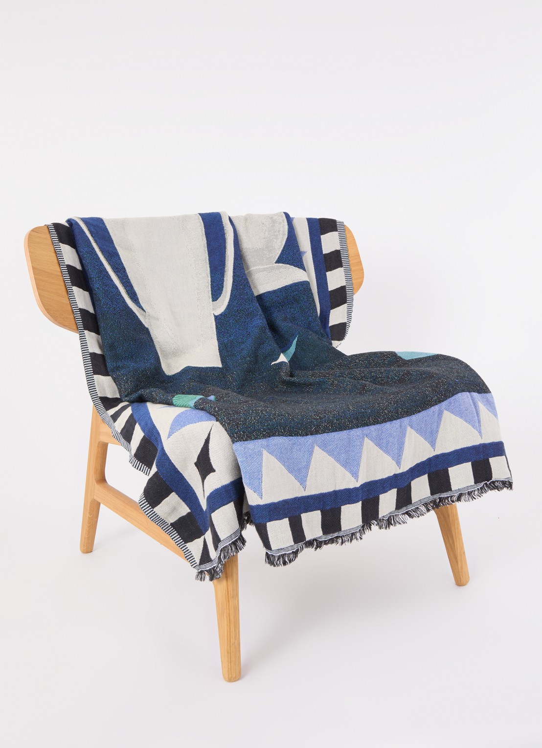 &Tradition Momento plaid 180 x 130 cm - voorkant 2 donkerblauw