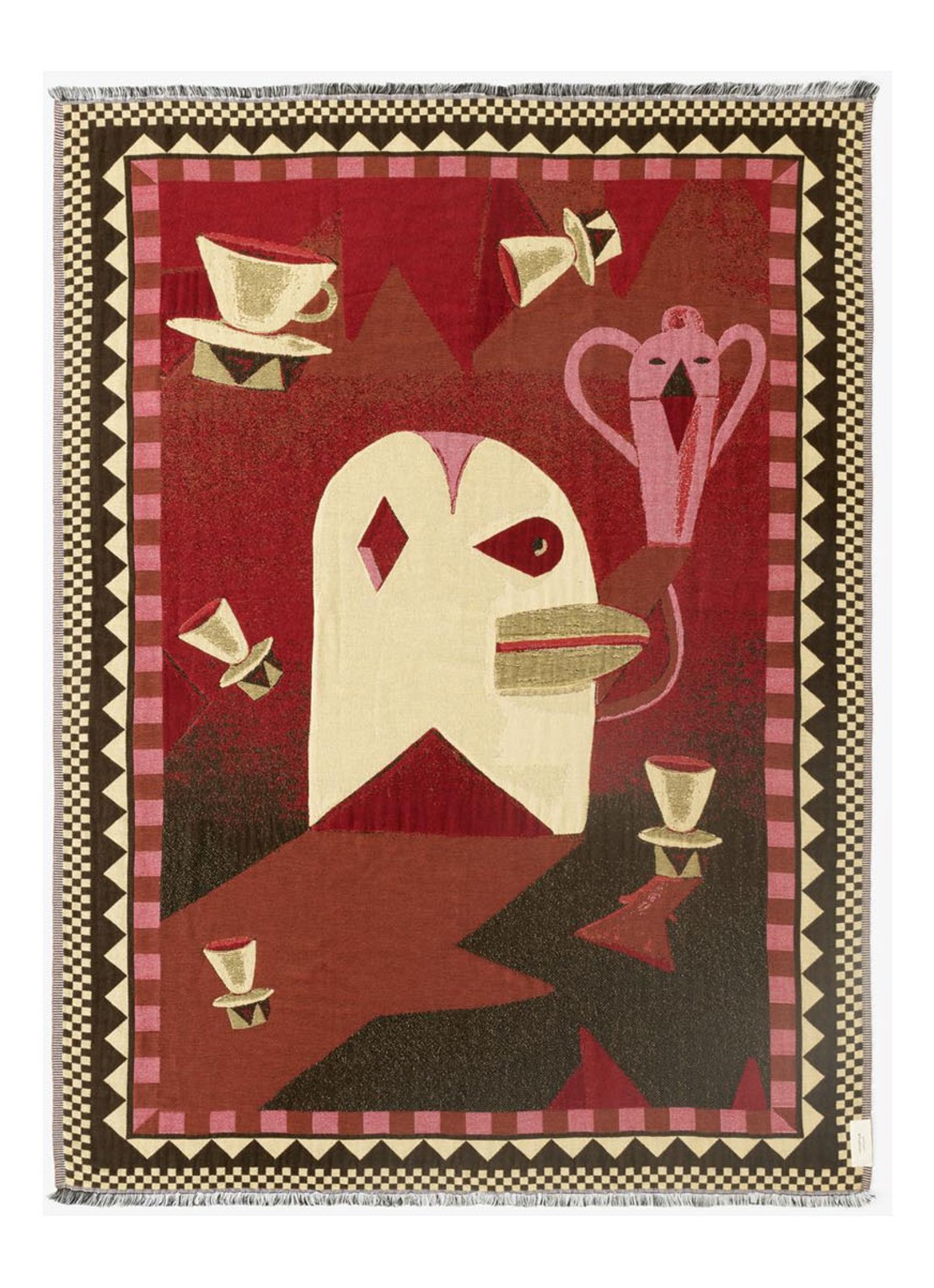&Tradition Momento plaid 180 x 130 cm - voorkant 2 rood