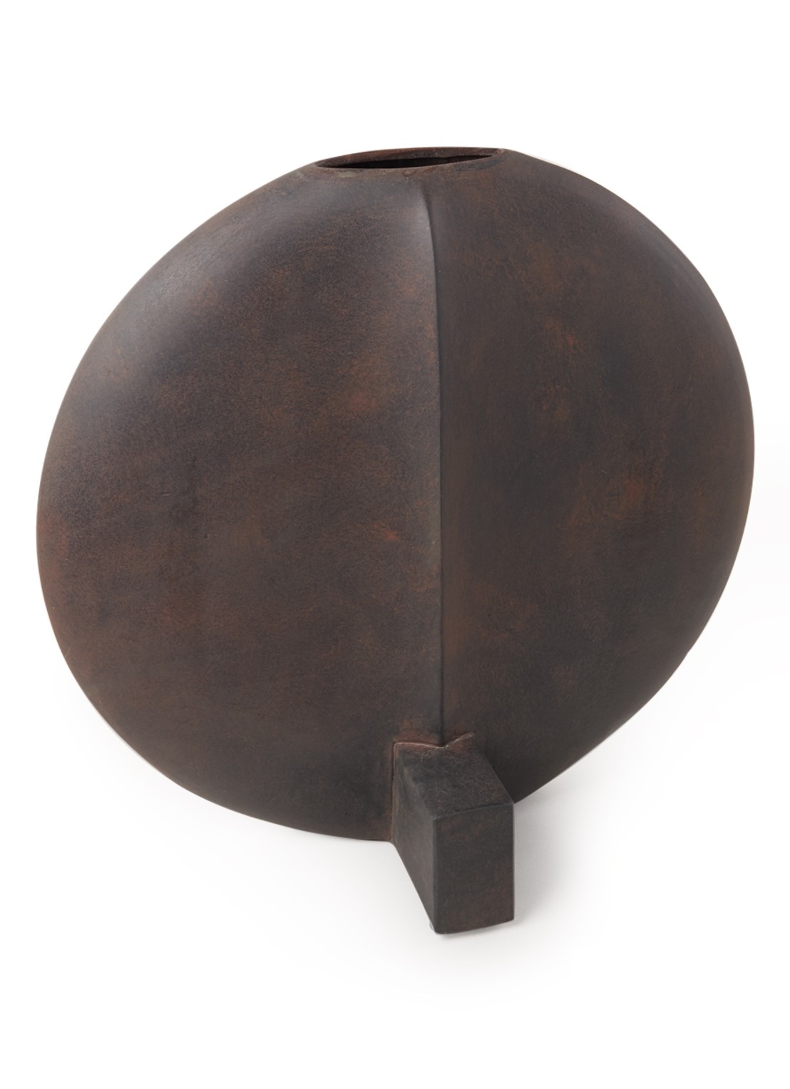 101 Copenhagen Guggenheim Big vaas 43 cm - voorkant donkerbruin
