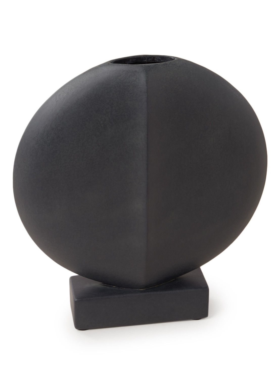 101 Copenhagen Guggenheim Mini vaas 32 cm - voorkant zwart
