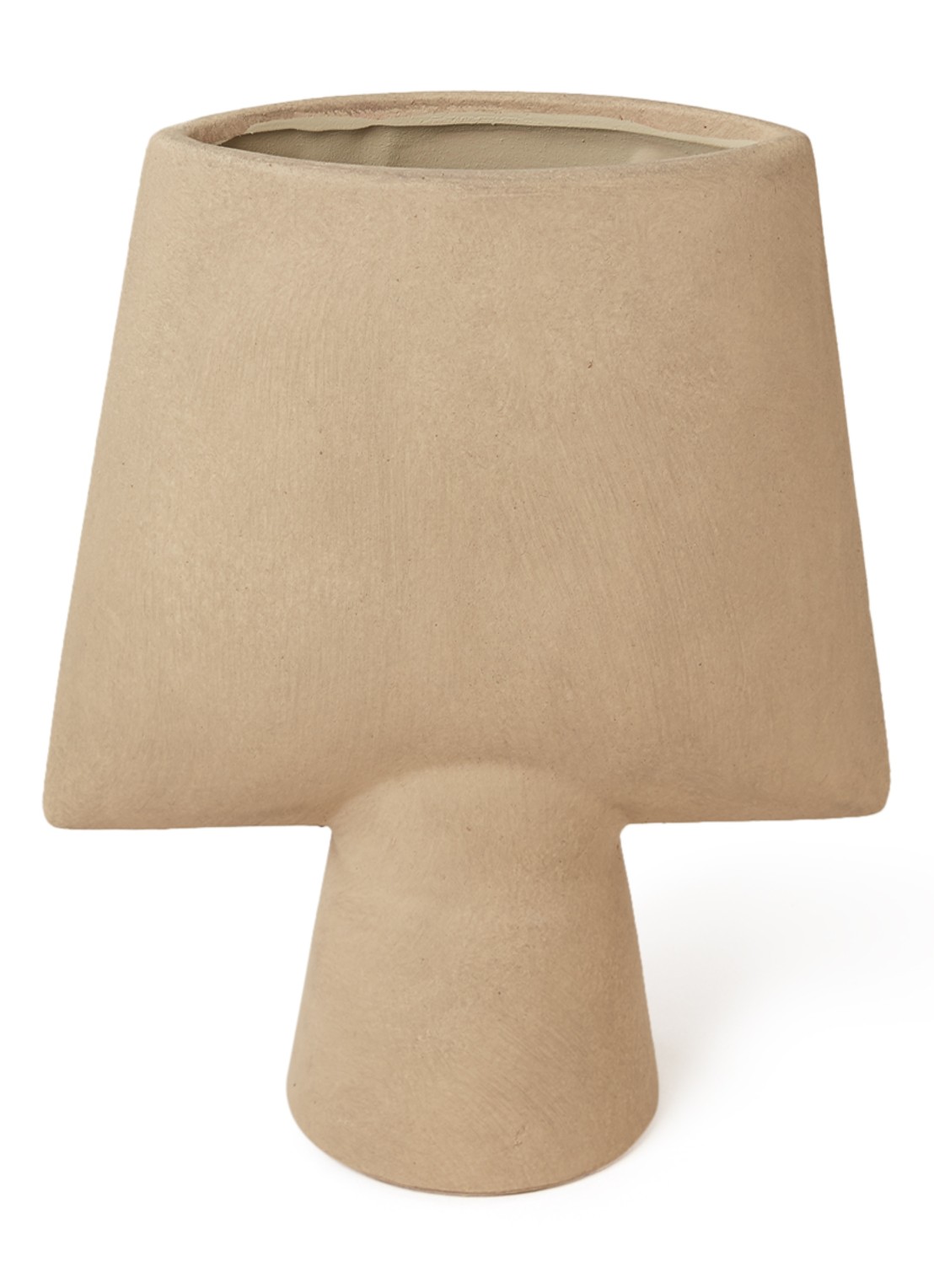 101 Copenhagen Sphere Square Mini vaas 25 cm - voorkant beige
