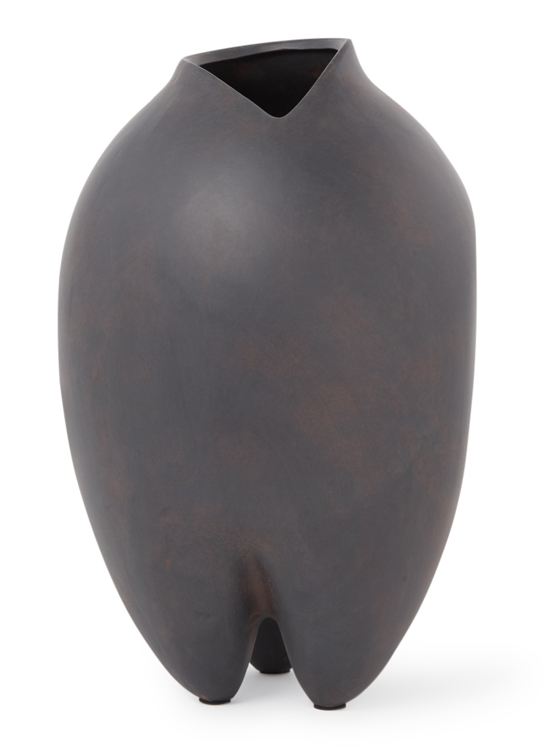 101 Copenhagen Sumo Slim vaas 37,5 cm - voorkant 2 donkerbruin