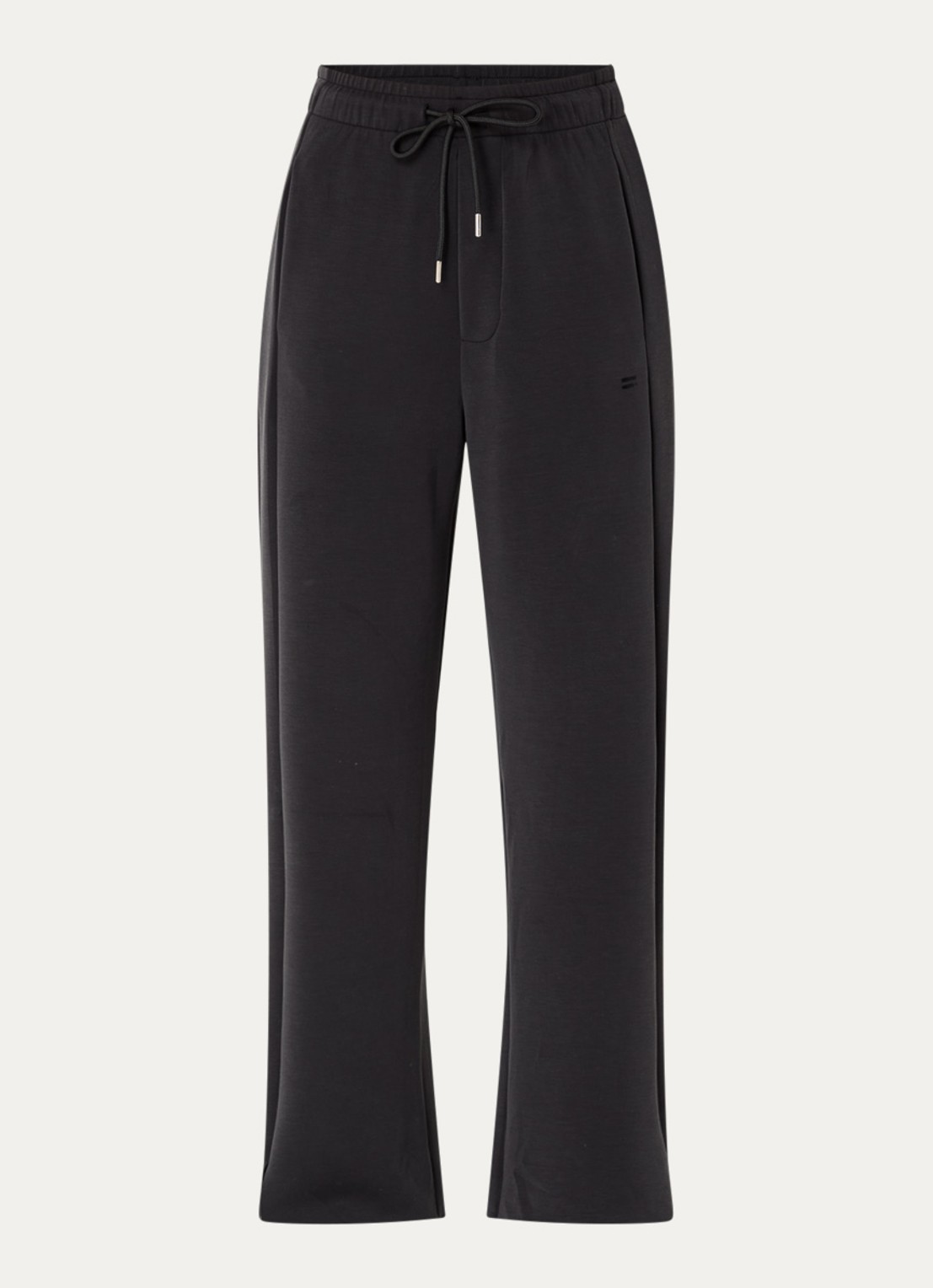10DAYS High waist straight fit broek met steekzakken - voorkant 2 zwart