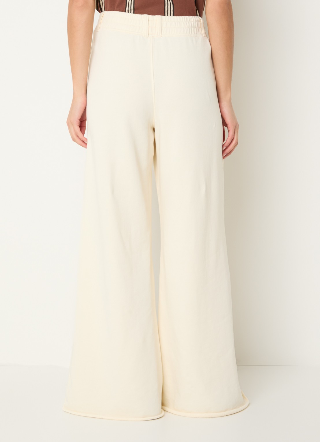 10DAYS High waist wide fit joggingbroek met steekzakken  - achterkant creme
