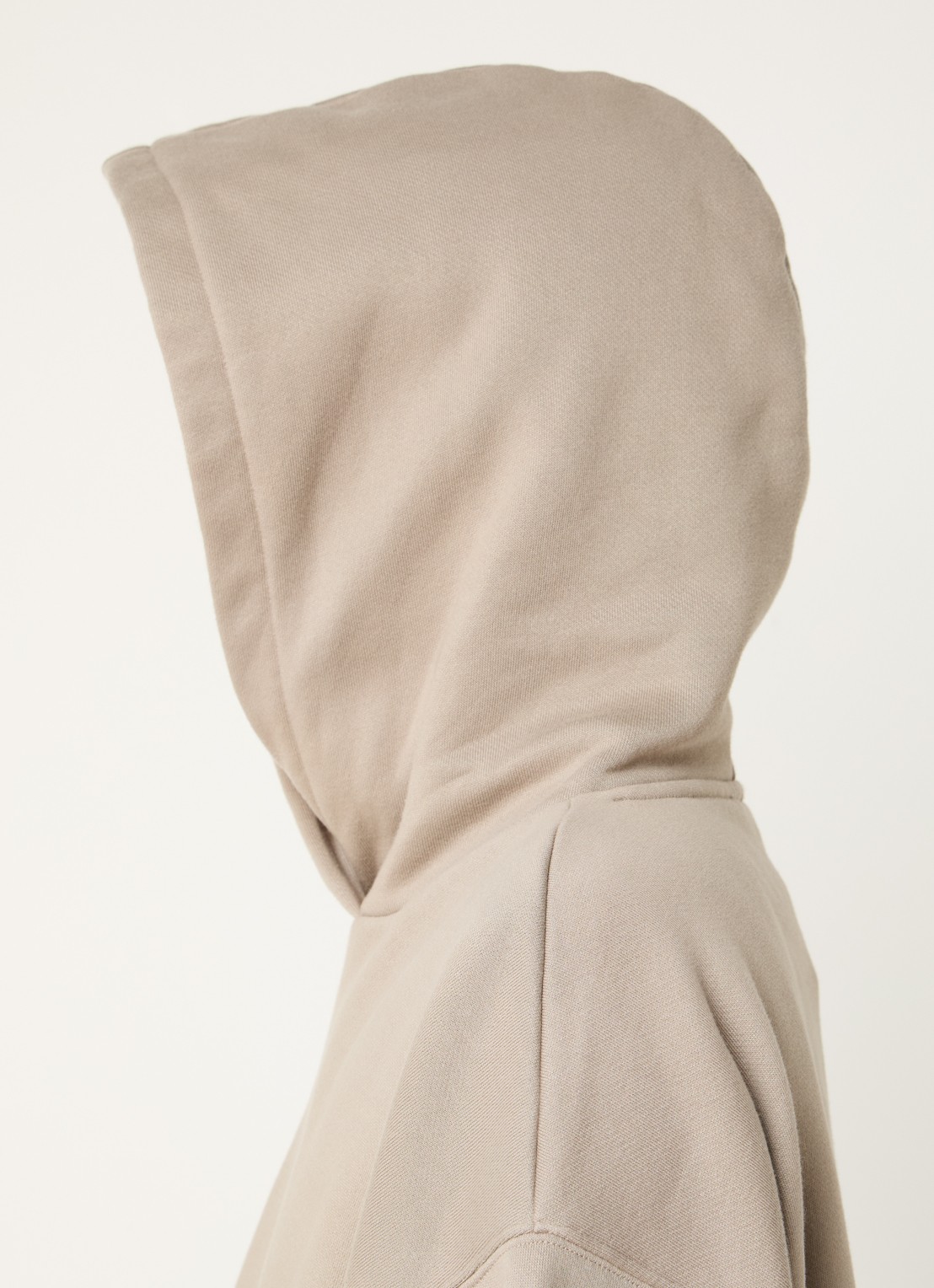 10DAYS Hoodie met logo - detail 2 khaki