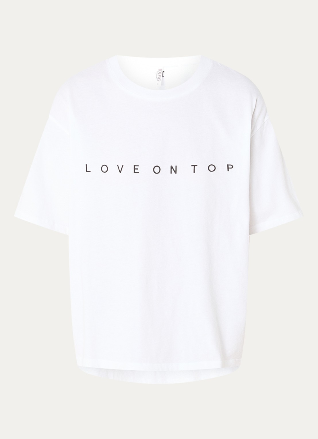 10DAYS Love T-shirt met print - voorkant 3 wit