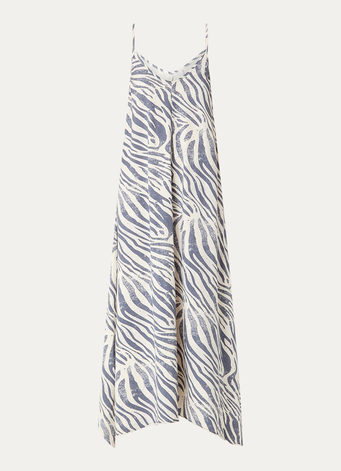 10DAYS Maxi jurk met zebraprint - voorkant 2 creme