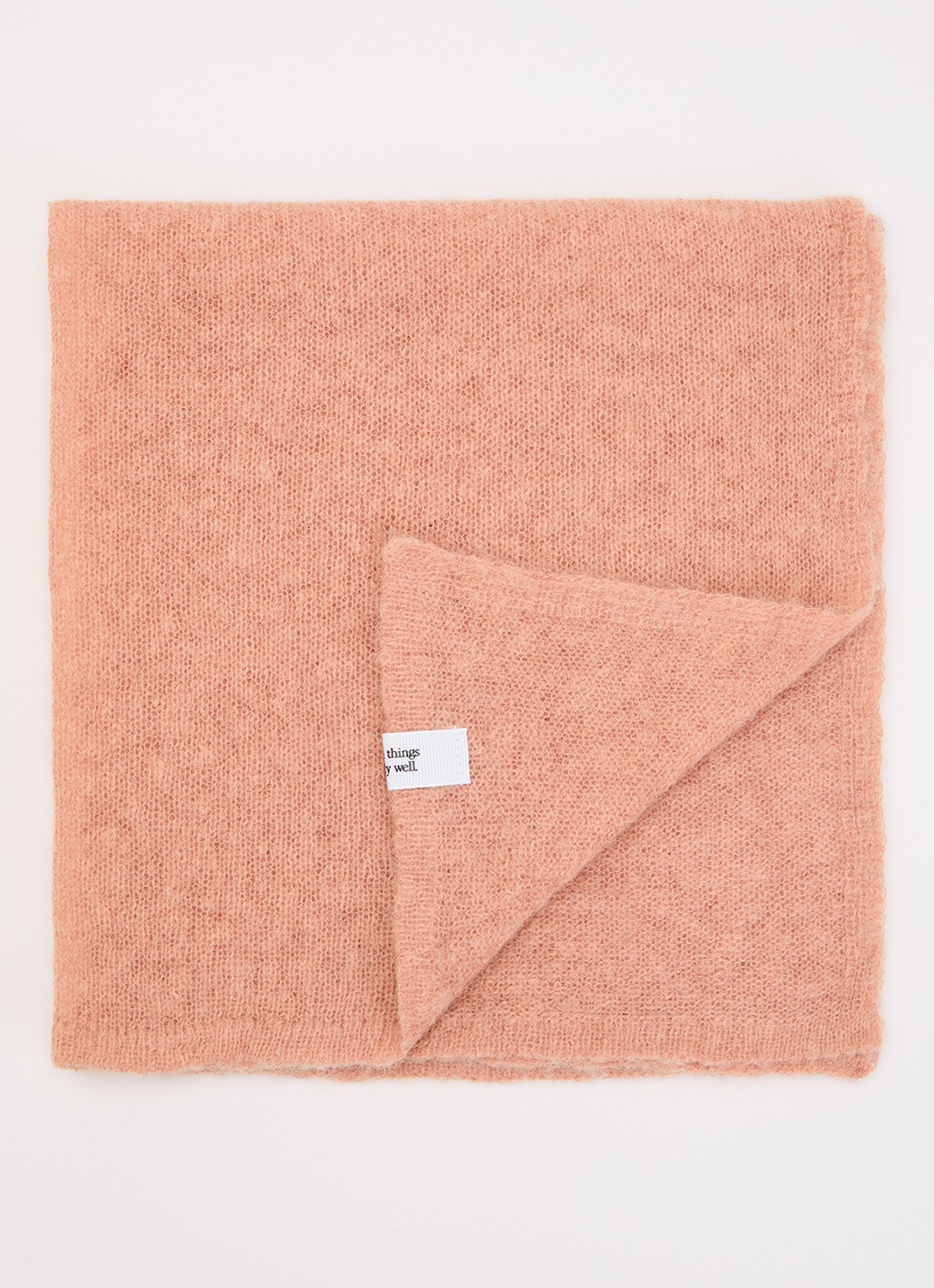 10DAYS Sjaal in alpaca wolblend met 50 x 50 cm - voorkant 3 oudroze
