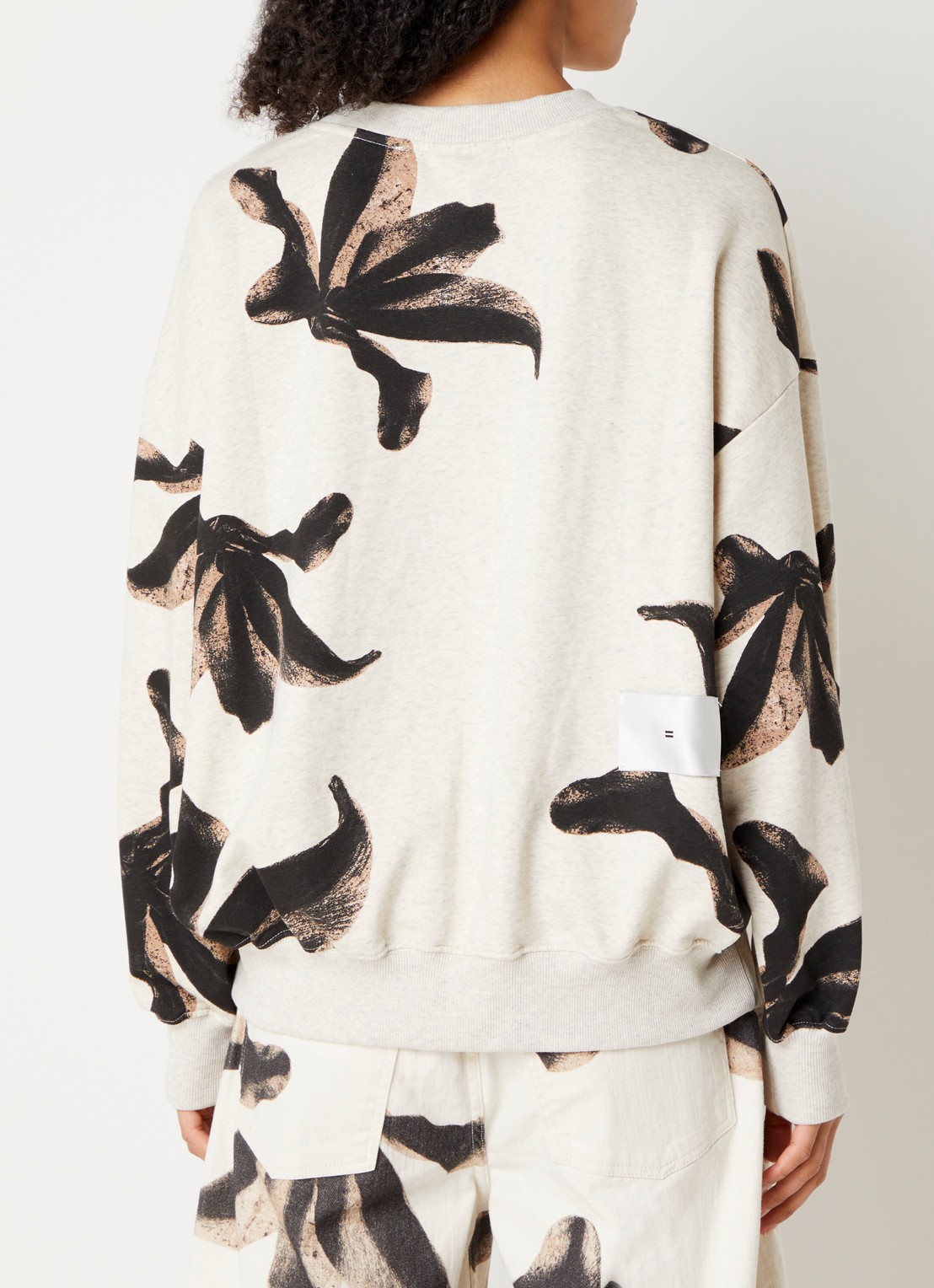 10DAYS Sweater met logo - achterkant 2 gebroken wit
