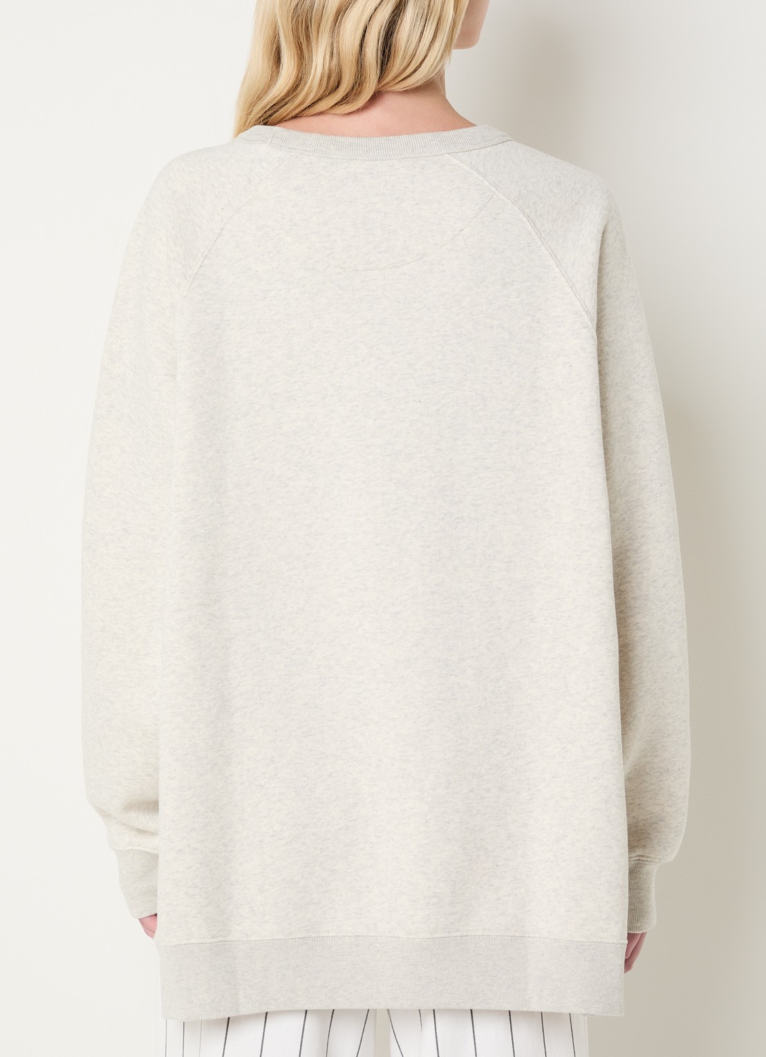 10DAYS Sweater met logoborduring - achterkant 4 grijsmele