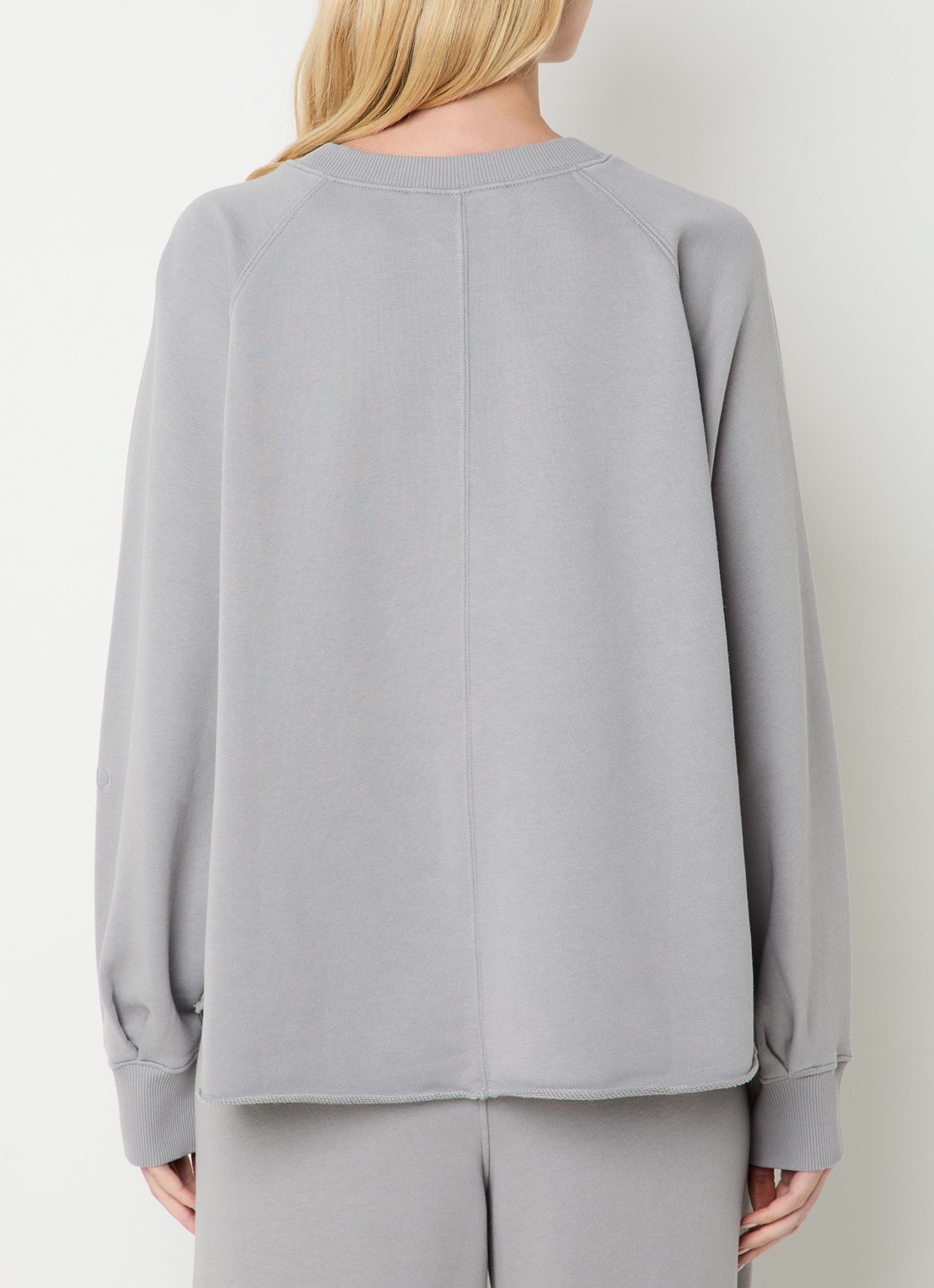 10DAYS Sweater met logoborduring - achterkant 2 grijs