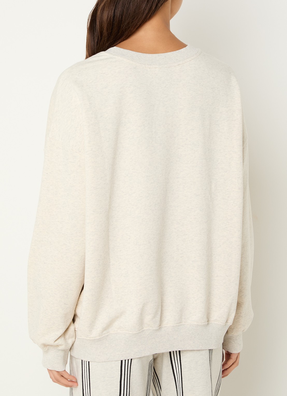 10DAYS Sweater met logoborduring - achterkant 2 grijsmele